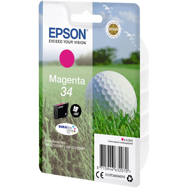 Epson - inktcartridge 34, 300 pagina's, OEM C13T34634010, magenta