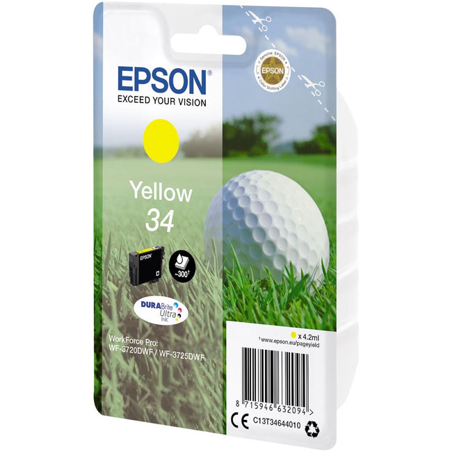 Epson - inktcartridge 34, 300 pagina's, OEM C13T34644010, geel