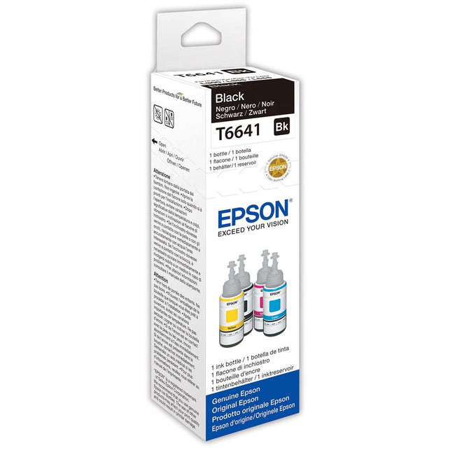 Epson -  inktfles T664, 4.500 pagina's, OEM C13T664140, zwart