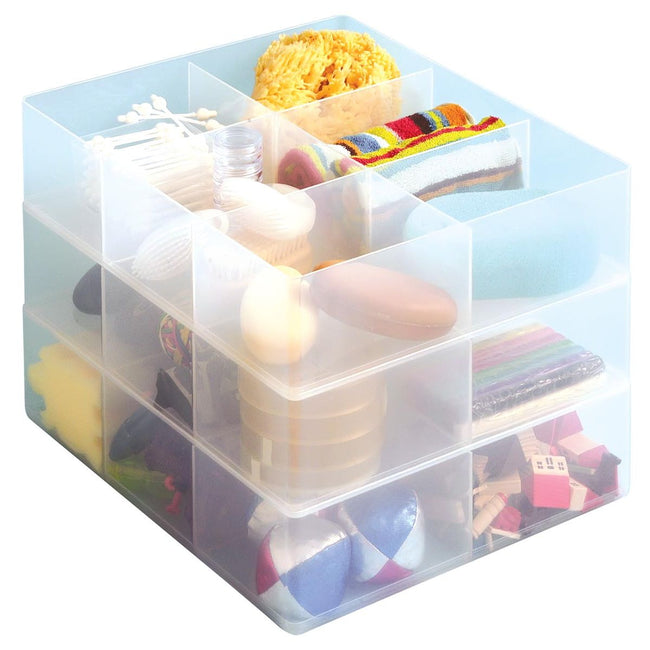 Really Useful Box - Boîte, séparateur de bureau avec 6 compartiments, transparent