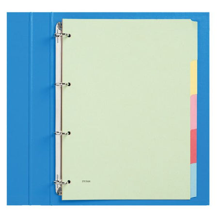 Tabbladen Qbasic 4-gaats 5-delig assorti karton