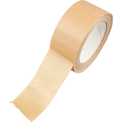 Tape - 48mm x 50mtr PAPIER bruin per stuk | 6 stuks