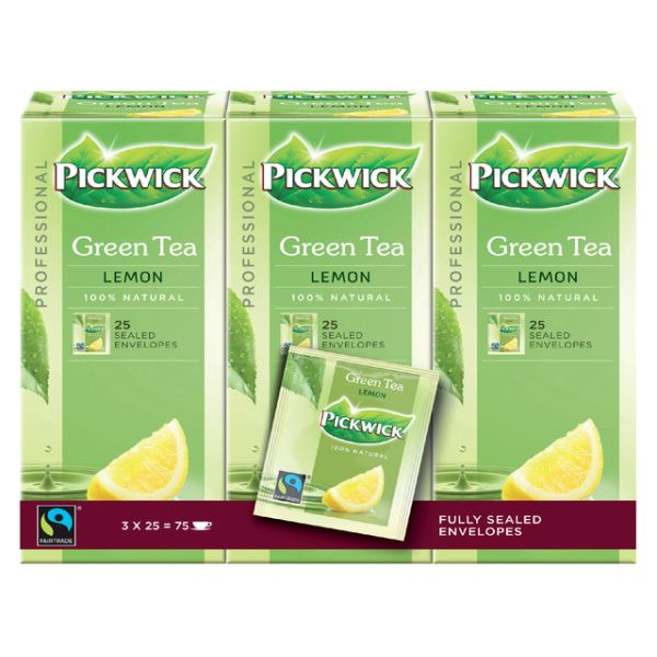 Pickwick -  Thee Fair Trade green lemon 25x1.5gr