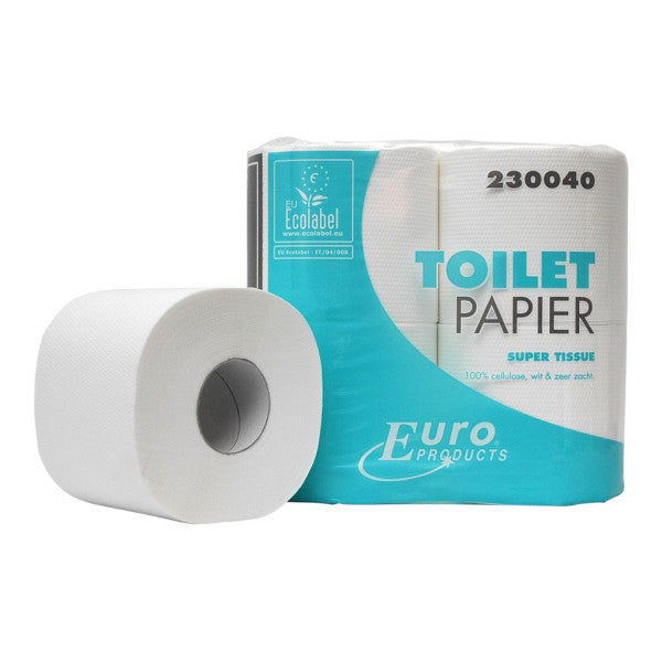 Klika - Papier toilette cellulose 2 couches 400 feuilles 40 rouleaux