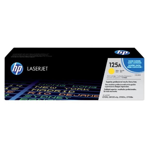 HP - Cartouche toner CB542A 125A jaune