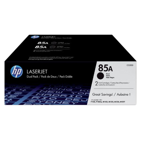 HP - Cartouche toner ce285ad 85a noir 2x