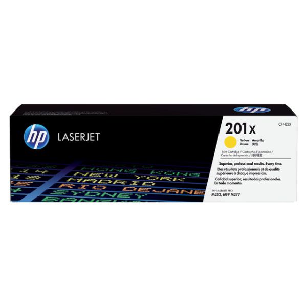 HP - Cartouche toner CF402X 201X jaune