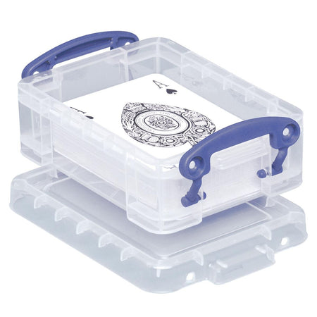 Really Useful Box - Boîte porte-cartes de visite 0,2 litres, transparente