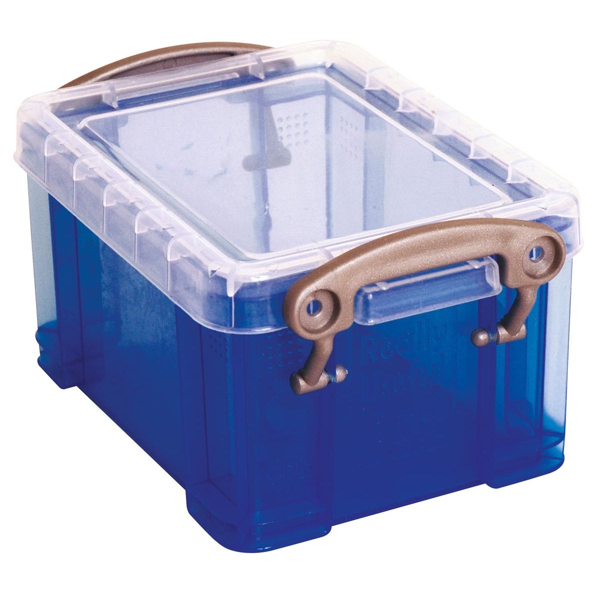 Really Useful Box -  Box visitekaarthouder 0,3 liter, transparant blauw