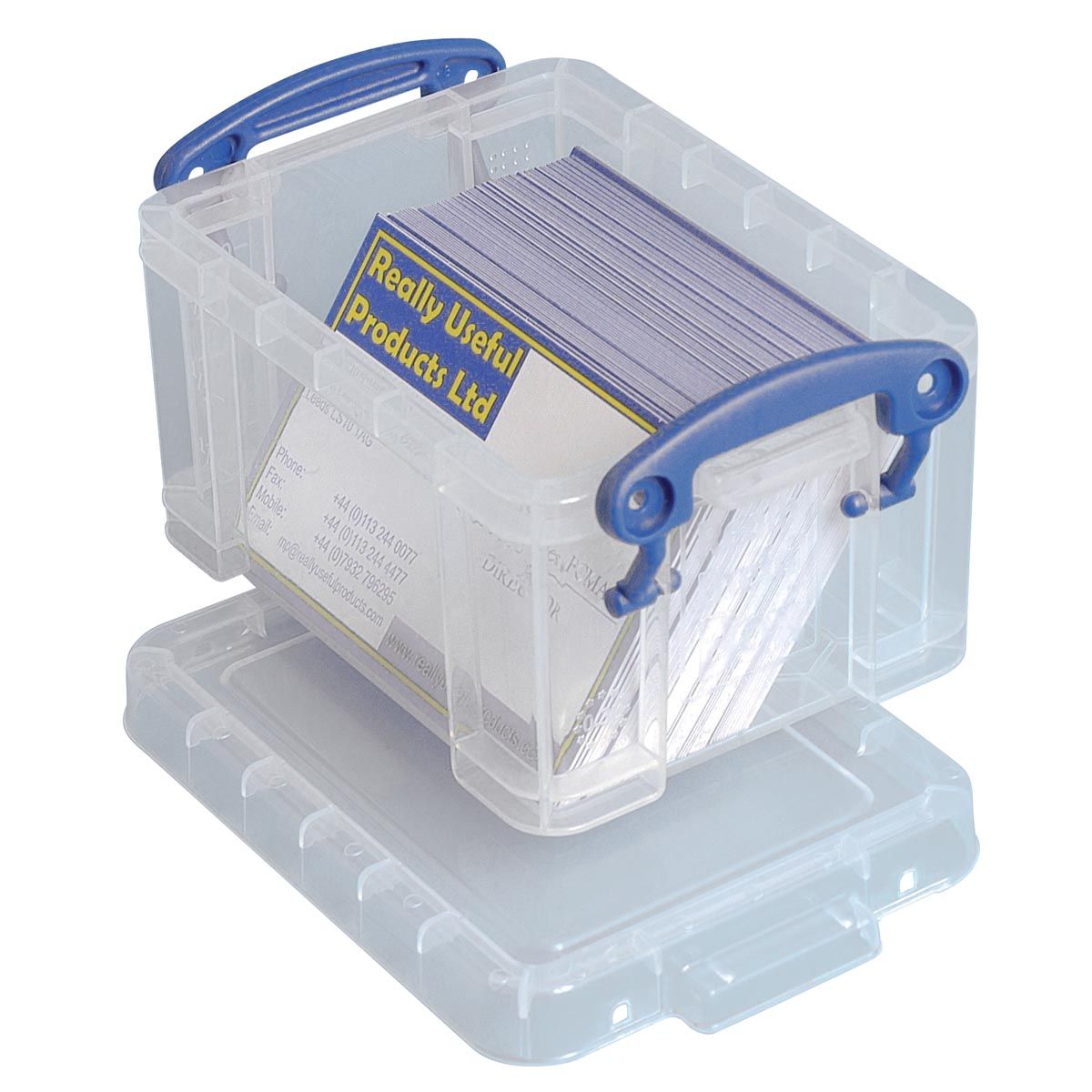 Really Useful Box - Box Visitenkartenhalter 0,3 Liter, transparent