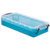 Really Useful Box - Boîte 0,55 litre, bleu vif transparent