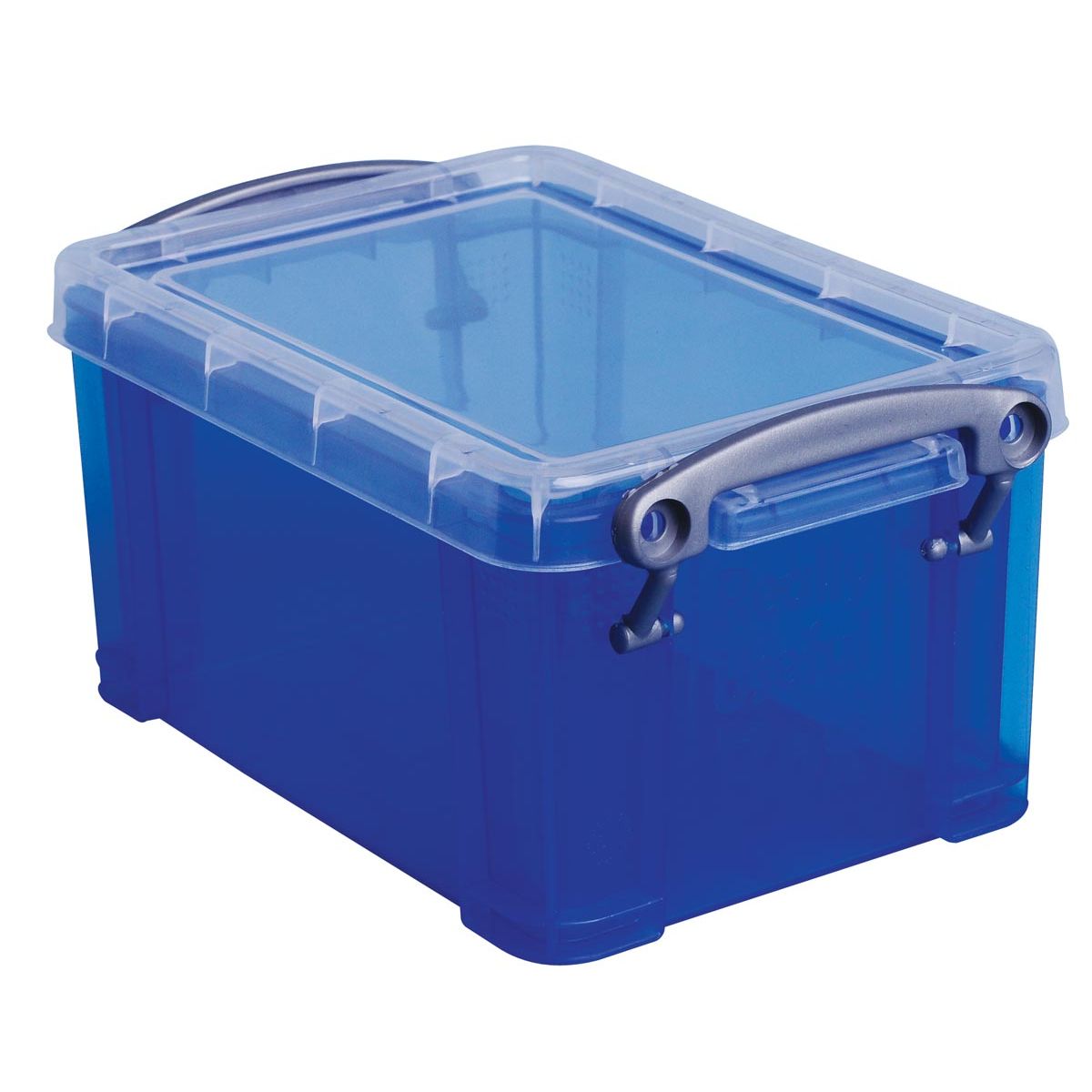 Really Useful Box -  Box 0,7 liter, transparant blauw