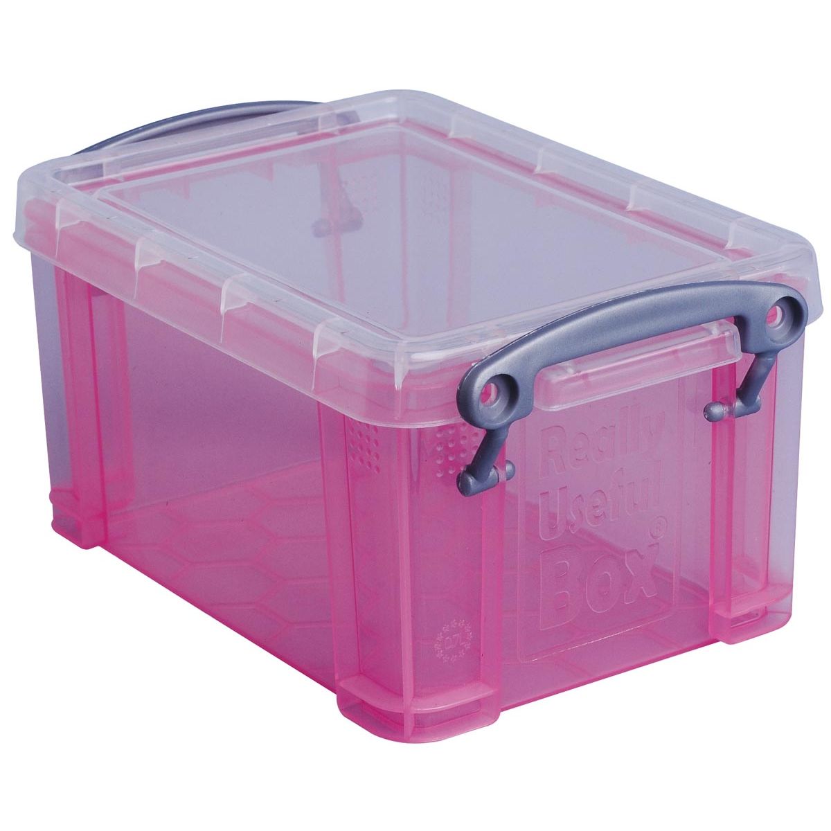 Really Useful Box -  Box 0,7 liter, transparant roze