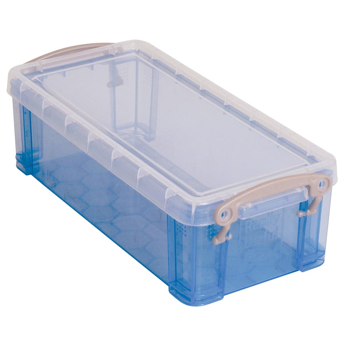 Really Useful Box -  Box 0,9 liter, transparant blauw