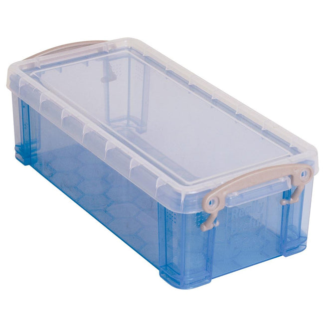 Really Useful Box - Boîte 0,9 litre, bleu transparent