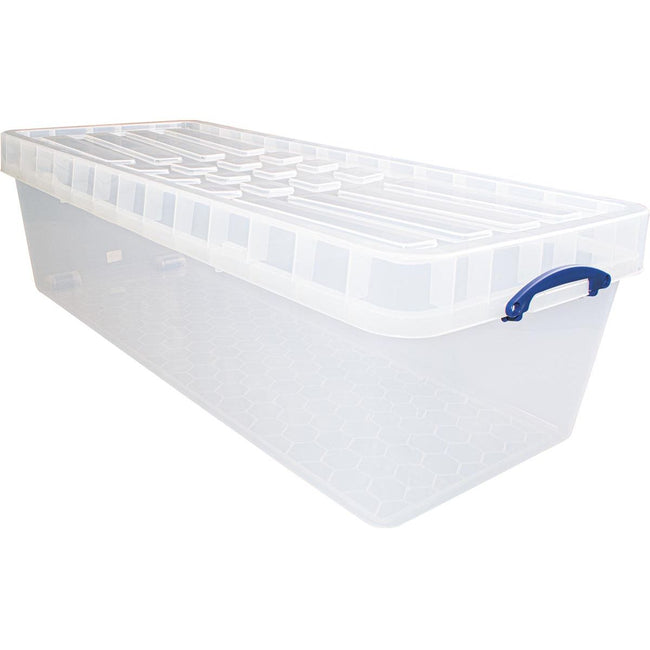 Really Useful Box - Box boîte de rangement 134 l XL, emboîtable, transparente