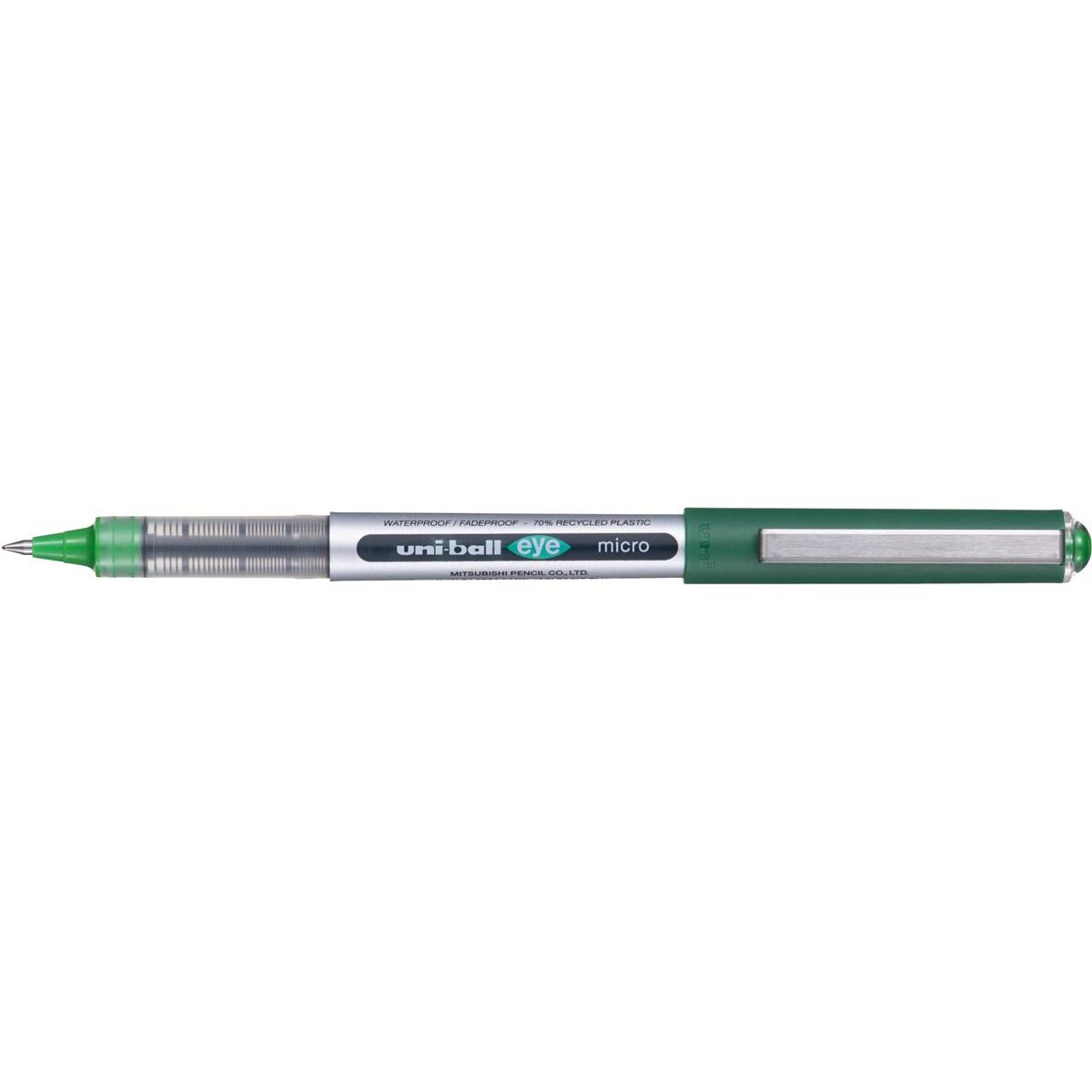 Uni-ball -  Eye Micro roller Eco, schrijfbreedte 0,2 mm, groen