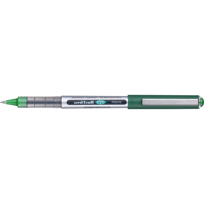 Uni-ball -  Eye Micro roller Eco, schrijfbreedte 0,2 mm, groen