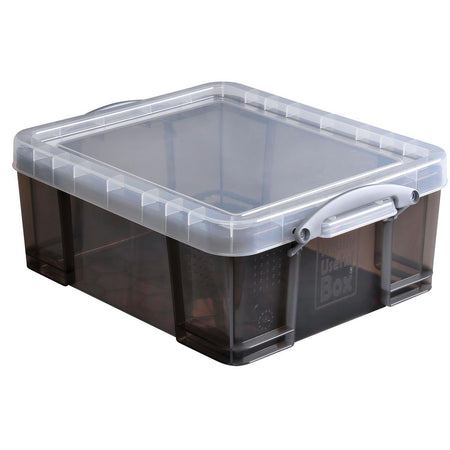 Really Useful Box - Boîte de rangement 18 litres, transparente fumée