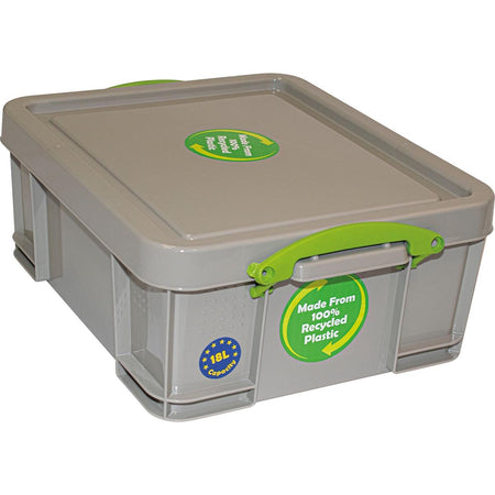 Really Useful Box -  Box opbergdoos 18 liter, gerecycleerd, grijs