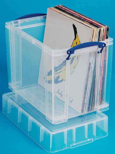 Really Useful Box - Boîte de rangement 19 litres 395x255x330mm transparent blanc
