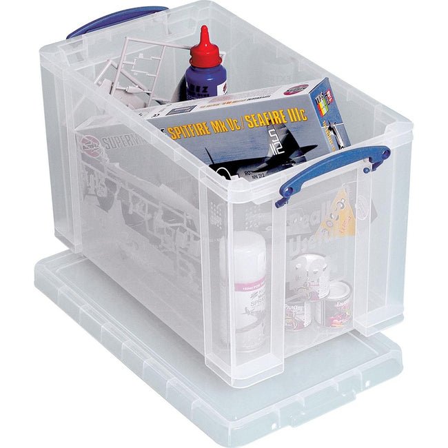 Really Useful Box - Boîte de rangement Box 24 litres, transparente