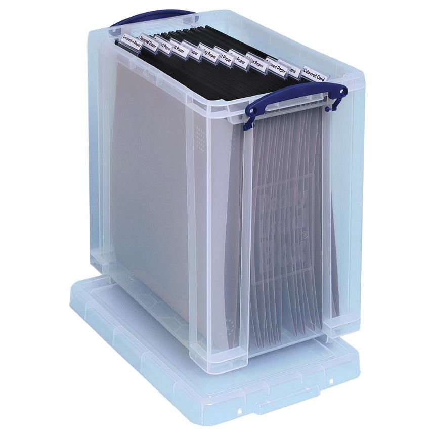 Really Useful Box -  Box opbergdoos 25 liter, transparant