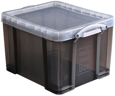 Really Useful Box - Boîte de rangement 35 litres, transparente fumée