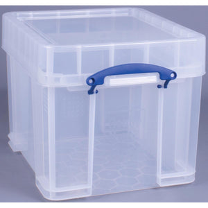 Really Useful Box -  Box 35 liter XL, transparant, per stuk verpakt in karton