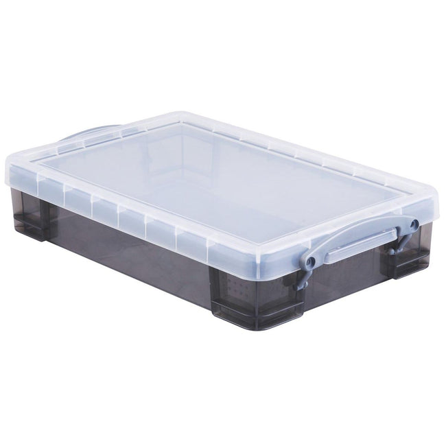 Really Useful Box - Boîte de rangement 4 litres, transparente fumée