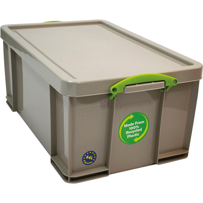 Really Useful Box - Boîte de rangement Box 64 litres, recyclée, grise