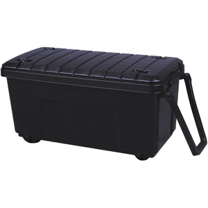 Really Useful Box -  Box opbergkoffer op wieltjes 64 l, zwart