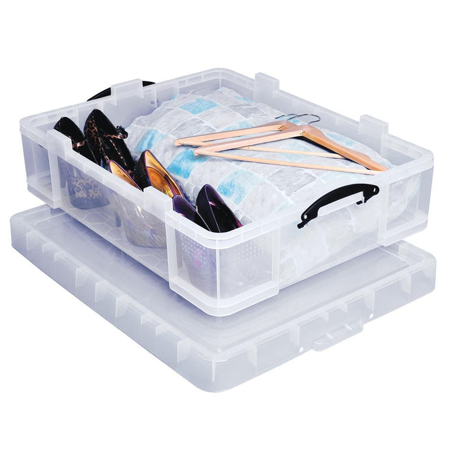 Really Useful Box - Boîte de rangement Box 70 litres, transparente