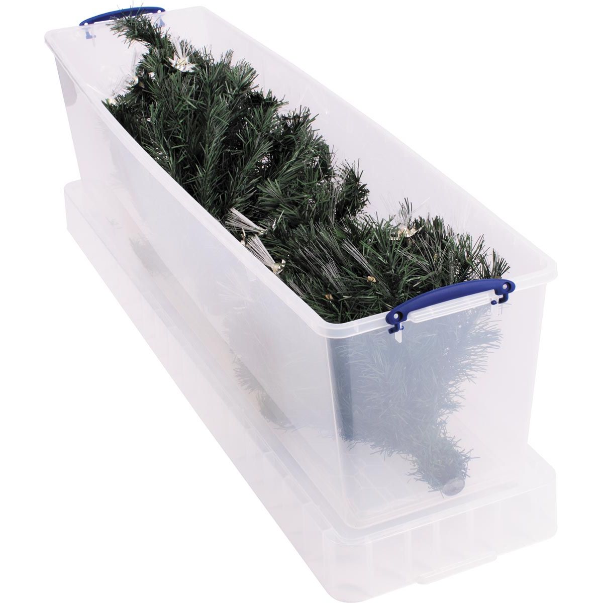 Really Useful Box - Box Aufbewahrungsbox 81 l, nestbar, transparent