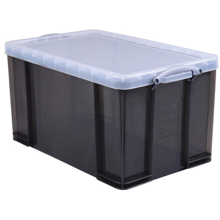 Really Useful Box -  Box opbergdoos 84 liter, transparant gerookt