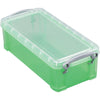 Really Useful Box - Box Aufbewahrungsbox 9 Liter, transparent grün