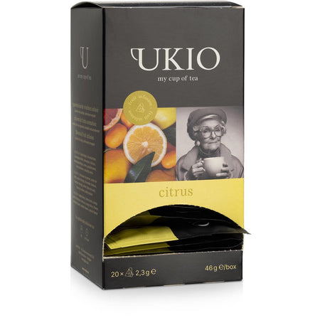 Ukio - infusion Agrumes, emballé individuellement, paquet de 20 pièces