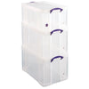 Really Useful Box - Box, Aktionspaket: 2 x 84 Liter + 1 x 64 Liter, transparent