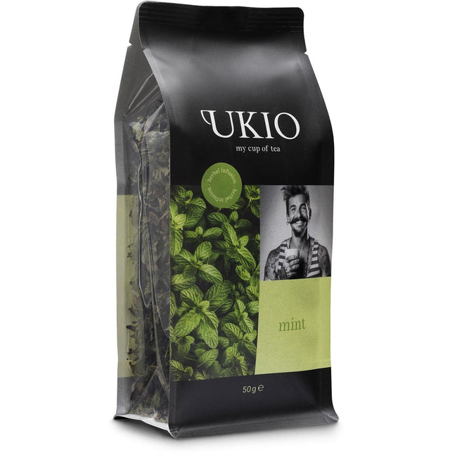 Ukio - infusion Menthe, herbes en vrac, paquet de 50 grammes