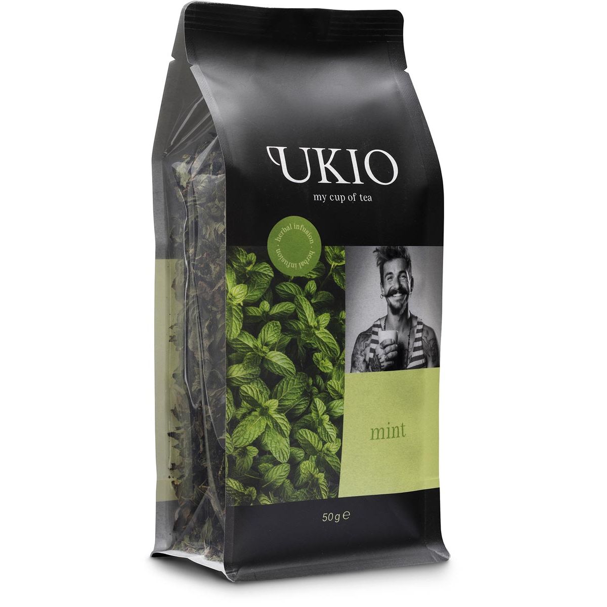 Ukio -   infusie Munt, losse kruiden, pak van 50 gram