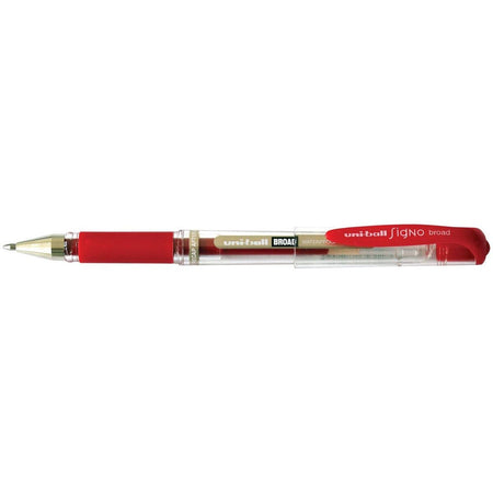 Uni-ball - Rouleau Uniball Signo Broad, 0,65 mm, rouge