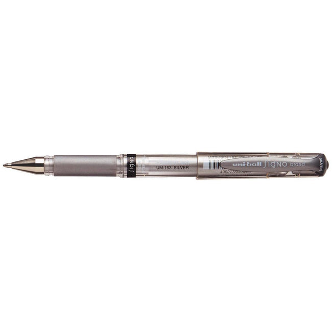 Uni-ball -  roller Signo Broad Creative, brede punt, zilver