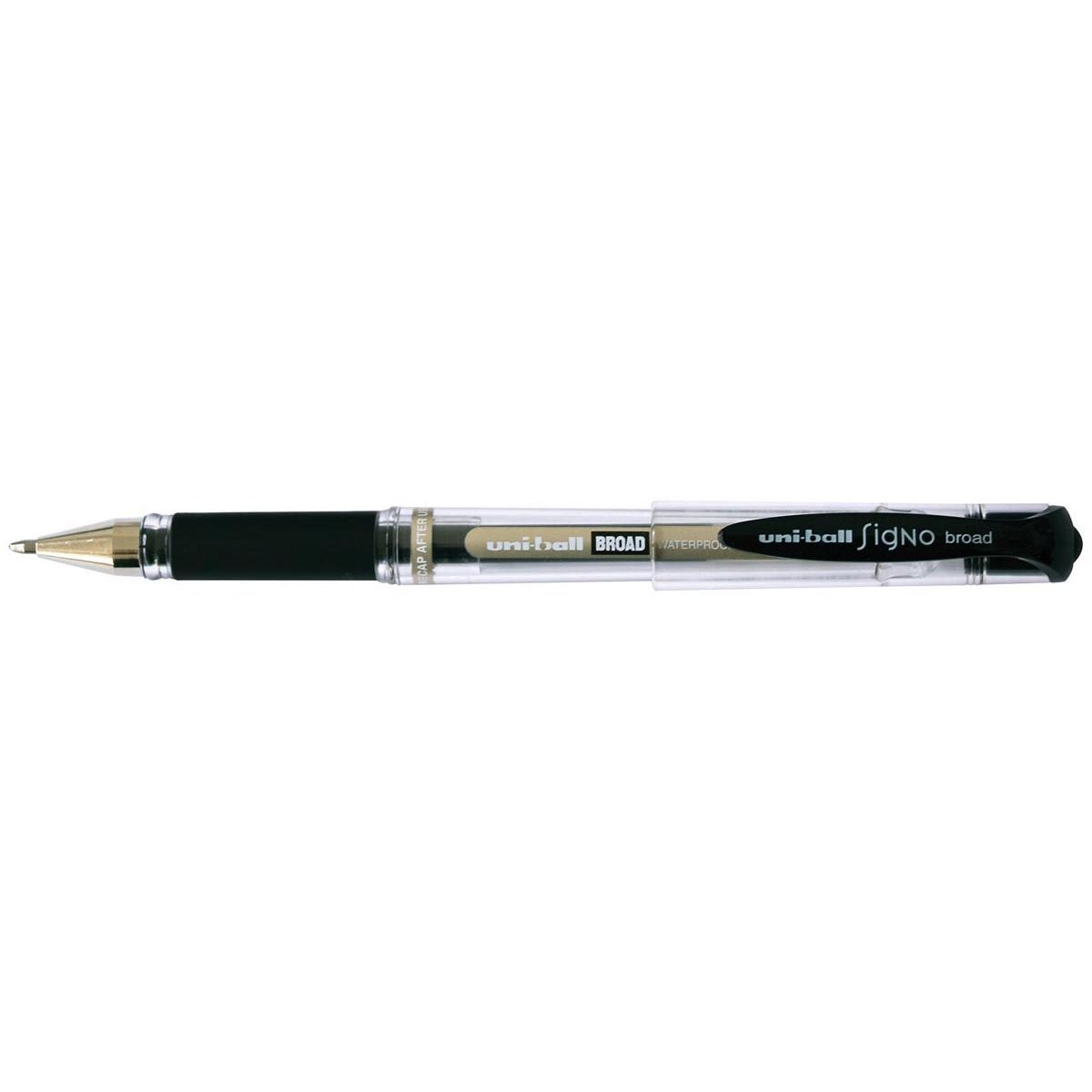Uni-ball - roller Signo Broad pointe large, noir