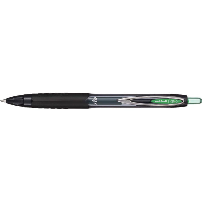 Uni-ball -  roller Signo RT207, medium punt, groen