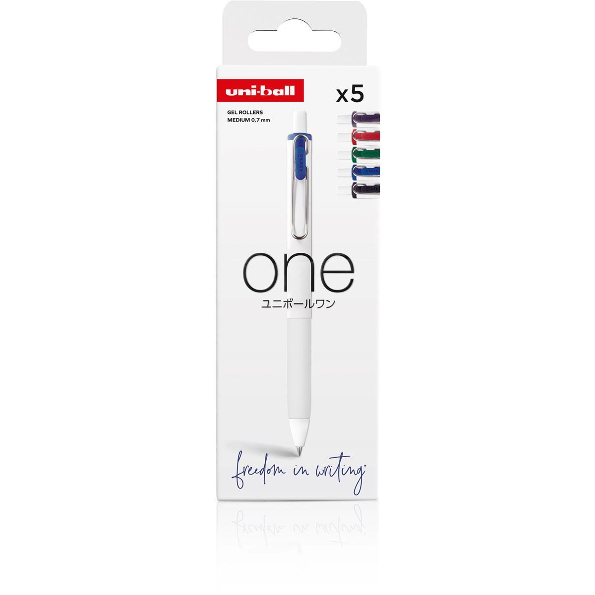 Uni-Ball - EIN Gelroller 0,7 mm sortiert, Set à 5 Stück