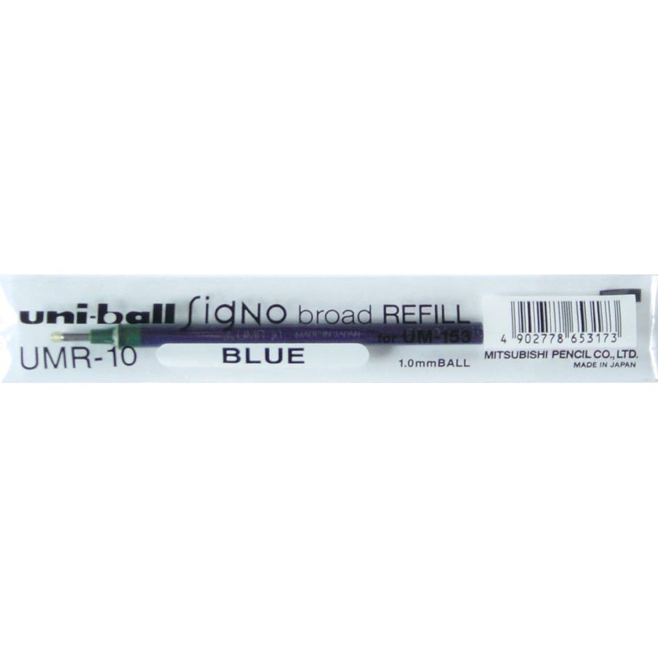 Uni-ball - recharge stylo bille Signo Broad, bleu