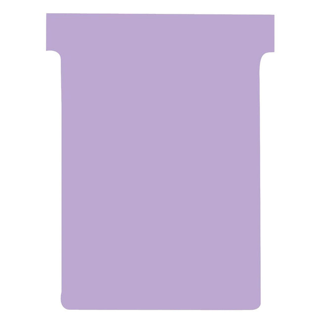 Nobo - Cartes cartonnées T-plan index 3, pi 120 x 92 mm, violet