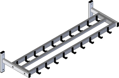 V-part -   wandgarderobe, 19 haken