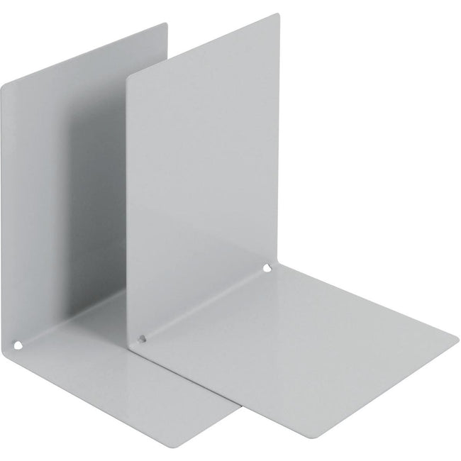 V-part - Serre-livres en métal, lot de 2 pièces, gris