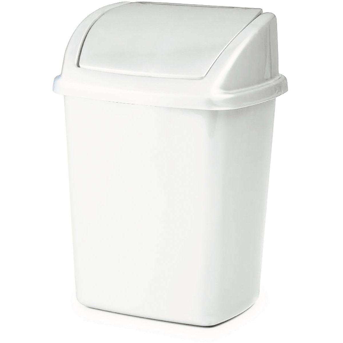 Vepa - Poubelle avec couvercle basculant 4,45 l, blanc